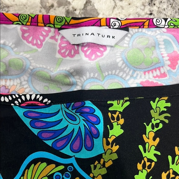 Trina Turk  Colorful Patterned top - Picture 2 of 2